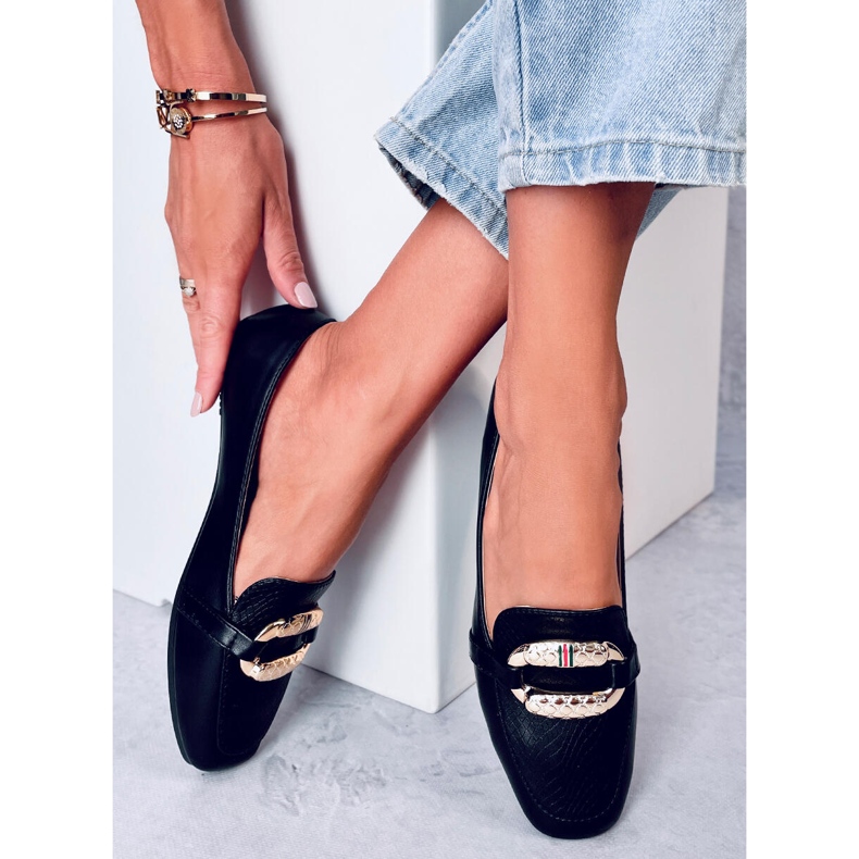 Saimon Black dam loafers svart 1