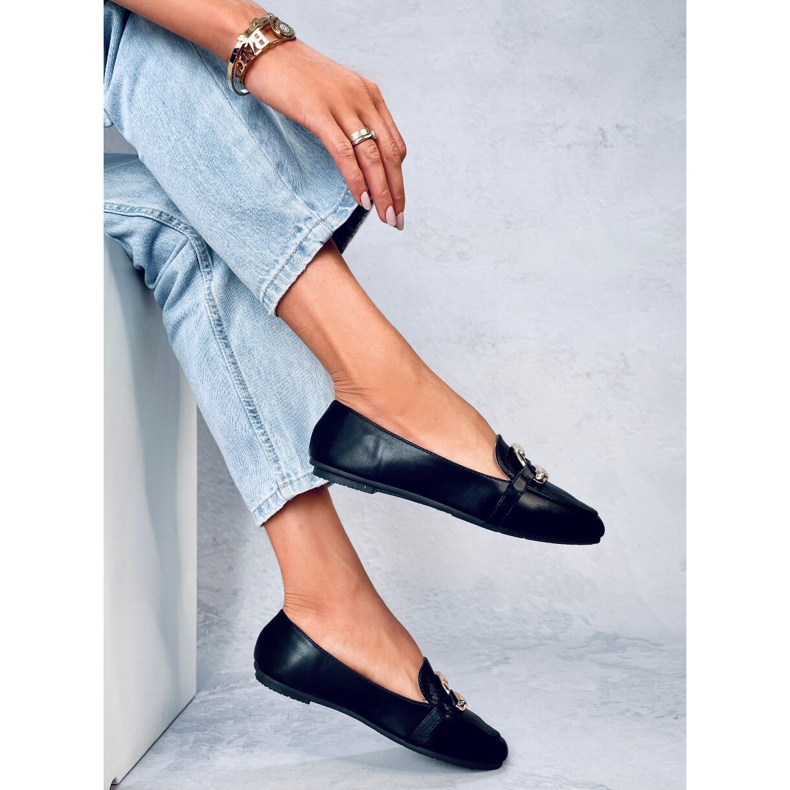 Saimon Black dam loafers svart 2