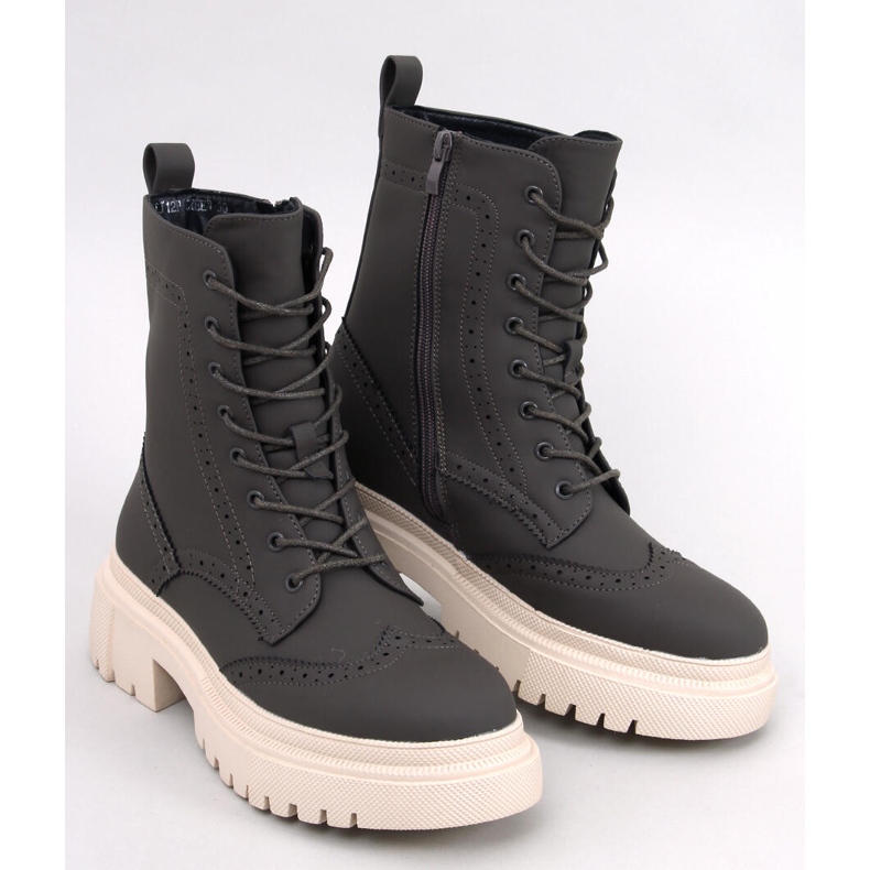 Aubert Gröna snörstövlar 1