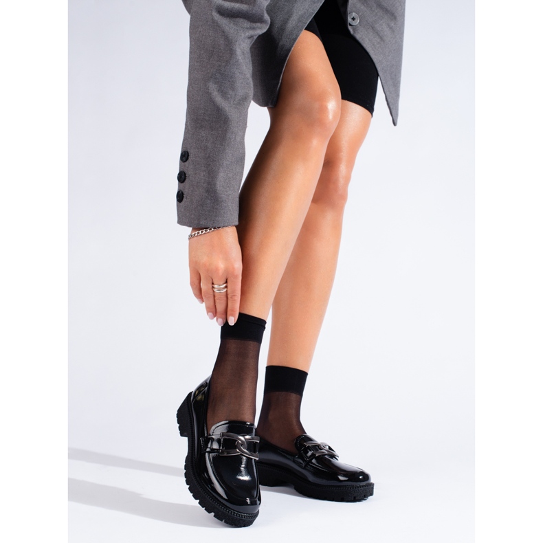 W. Potocki Lackade dam loafers Potocki svart 1