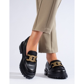 Svarta dammockasiner på en tjock Shelovet-plattform 1