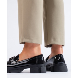 Shelovet-skor i svart patent för kvinnor 1