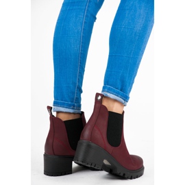 Vices New Collection Burgundy Chelsea boots röd 1