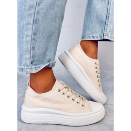 Ebbe Beige sneakers för kvinnor 2