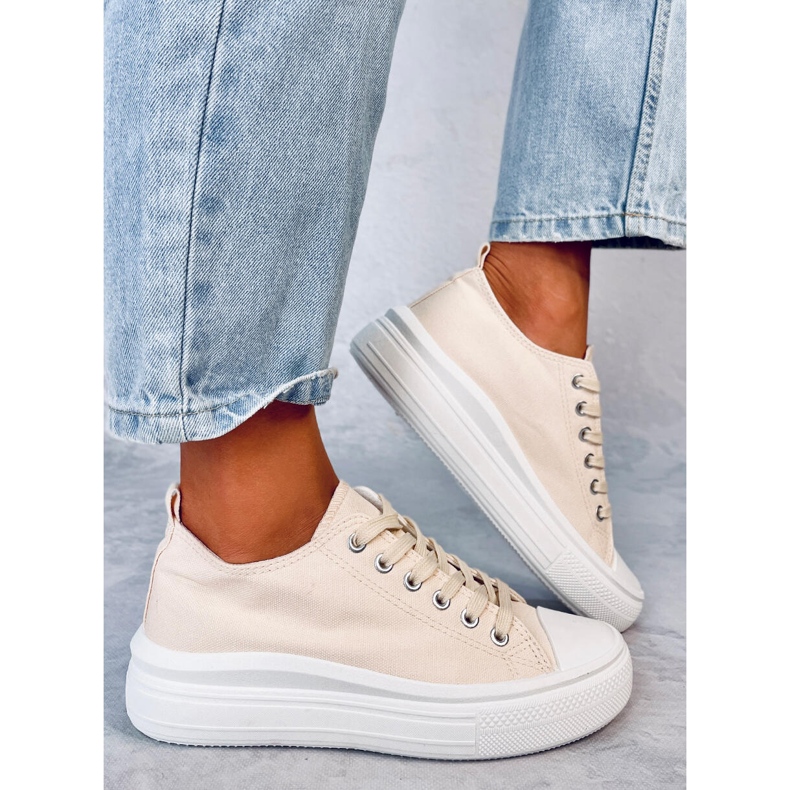 Ebbe Beige sneakers för kvinnor 2