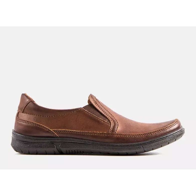 BM Bruna slip-on skor för män från Lazar 1