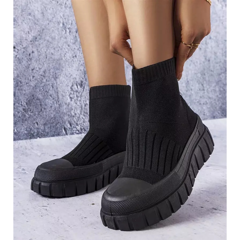 Svarta socksneakers från Searlait 2