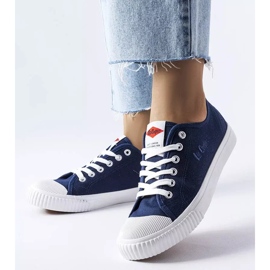 Marinblå sneakers Lee Cooper LCW-23-44-1645L 1