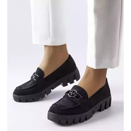 Venezia Svarta loafers i ekomocka från Vinceza 1