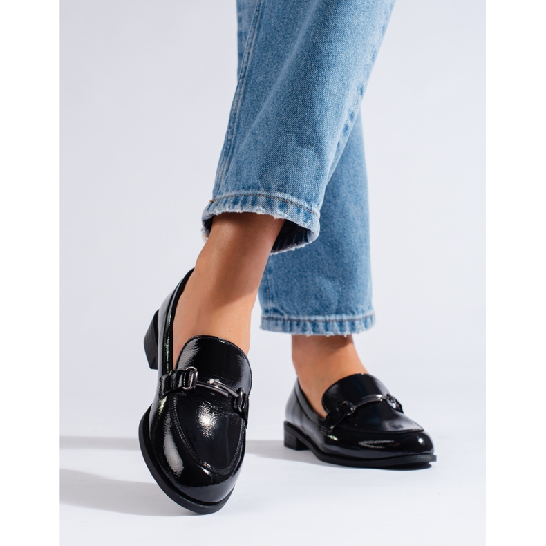 Eleganta lackade damskor Shelovet svart 1