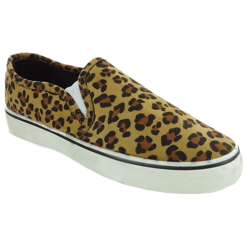 Sneakers slip-on C02 leopard brun 1