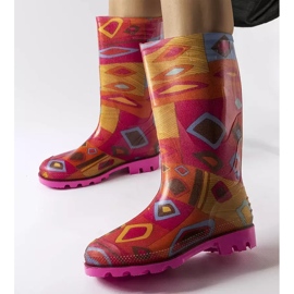 Massby rosa gummiskydd för kvinnor orange 1