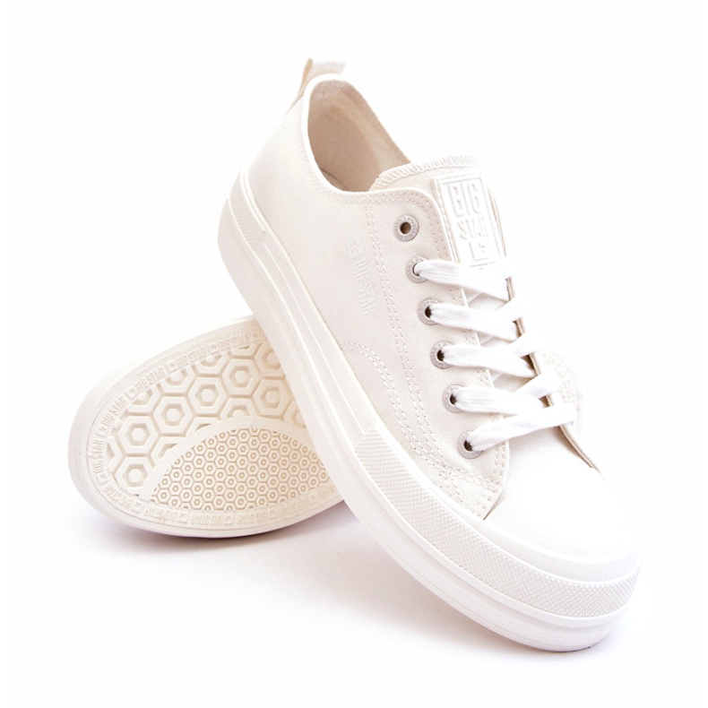 Big Star Low Sneakers med snörning LL274968 Vit 1