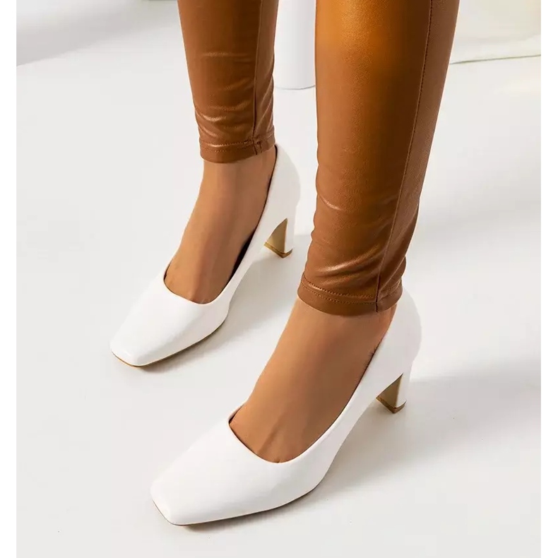 Vita Graves pumps för kvinnor ecru 2