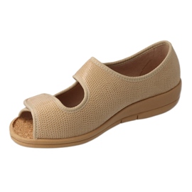 Befado damskor pu 941D001 beige 1