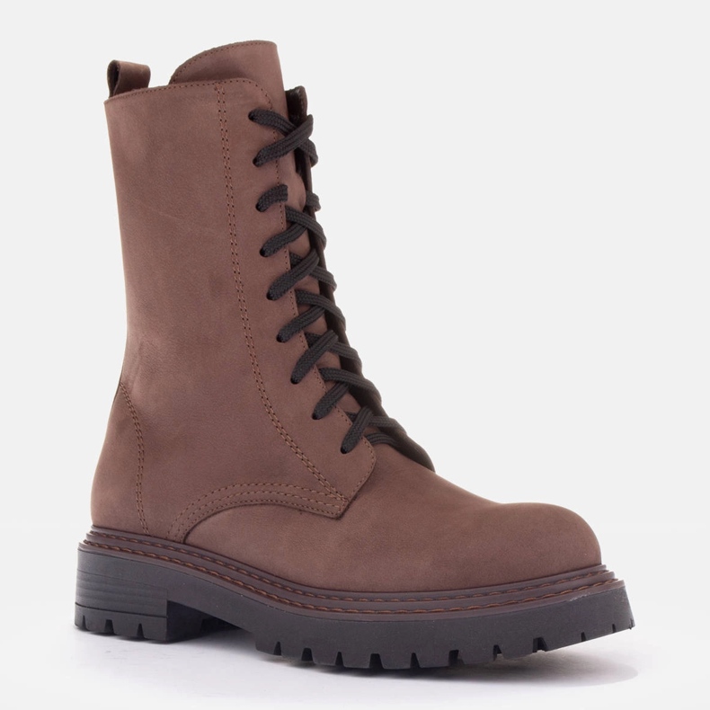 Marco Shoes Marco läderstövlar brun 1