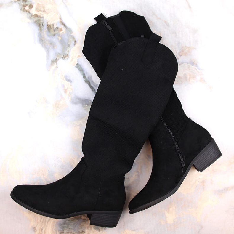 Dammocka isolerade stövlar svarta Jezzi RMR2353-4 1