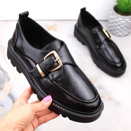 Damskor på plattformen med ett svart spänne Vinceza 58184 1