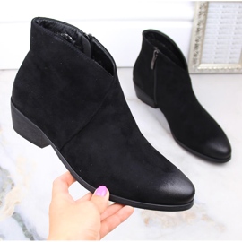 Cowboystövlar i svart mocka för kvinnor Potocki SZ12188 1