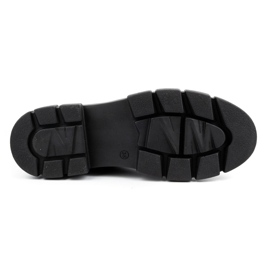 ARS Skinnskor för kvinnor på tjock sula med blommor 1163 svart 2