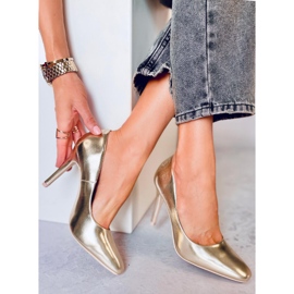 Karen L. GOLD högklackat dam gyllene 1