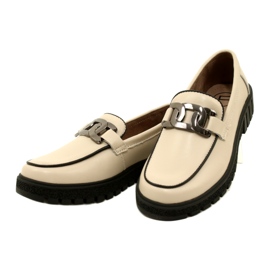 Snygga läderskor för dam Filippo DP4728/23 BE beige 2