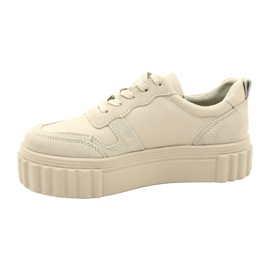 Beige läder Creepers Filippo DP4913/23 BE beige 1