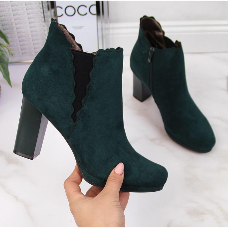 Isolerade stövlar för kvinnor, gröna Jezzi FAF125-12 2