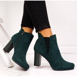 Isolerade stövlar för kvinnor, gröna Jezzi FAF125-12 1