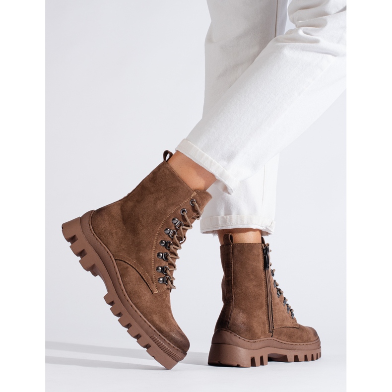 W. Potocki Damväskor i beige mocka från Potocki brun 2