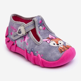 BEFADO S.A. Befado Squirrels Slippers Skor 110P467 Grå och Rosa 1