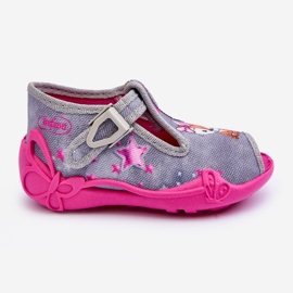 BEFADO S.A. Befado Squirrel Slippers Sandaler 213P137 Grå och Rosa 2