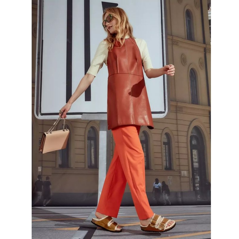 Birkenstock Arizona Shearling Mink W 1001135 flipflops brun 2