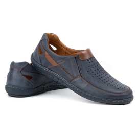 Olivier Herrskor för sommaren 602 marinblå 4