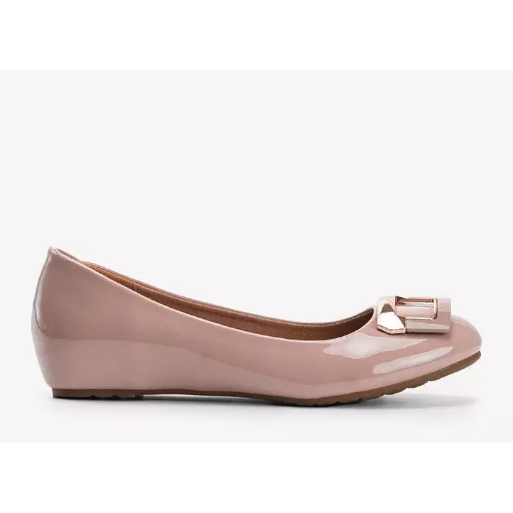 Lackerad naken Lillie ballerinas beige 1