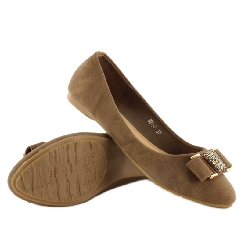 Ballerinor snygga 301-7 khaki kaki 1