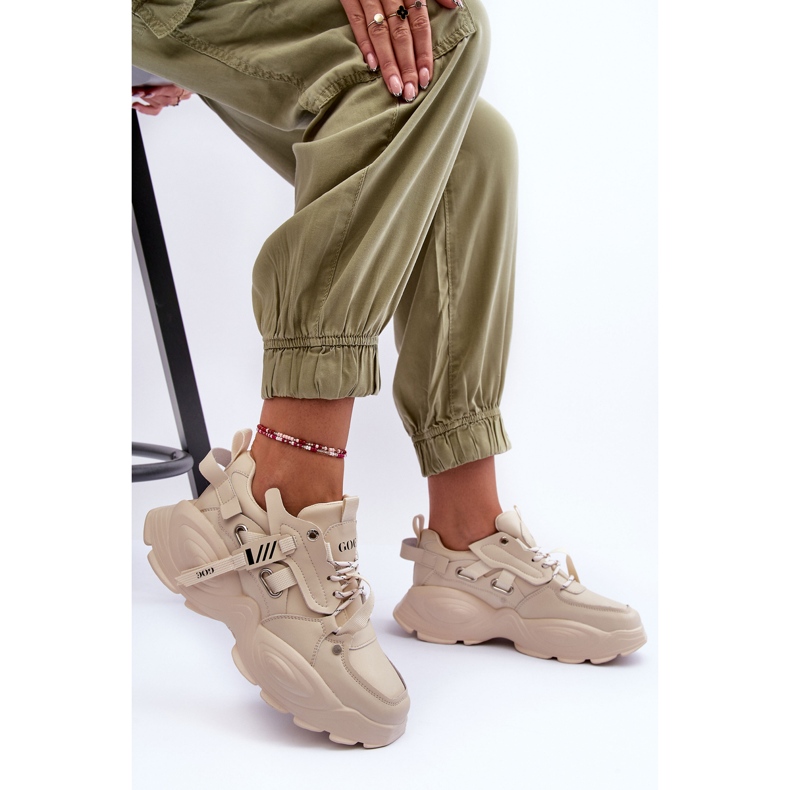 GOE MM2N4015 Sports Sneakers, Beige 1