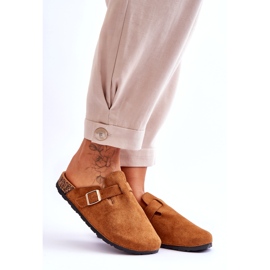 Flip-flops i mocka på en kamelkorkplattform brun 3