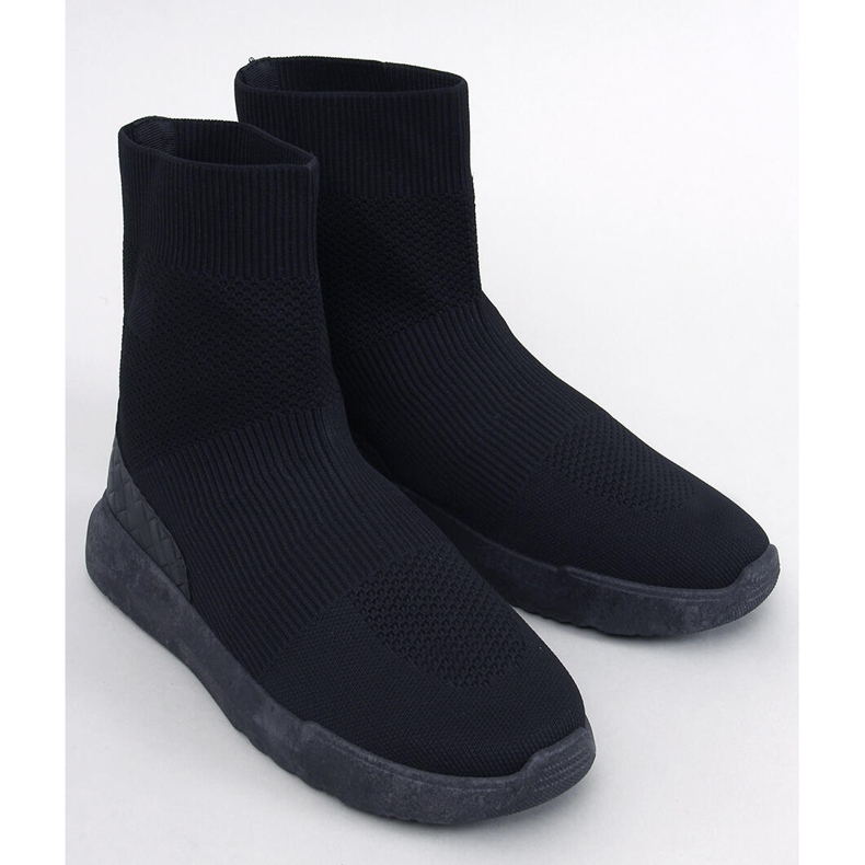 Ervin Black sock sneakers svart 1
