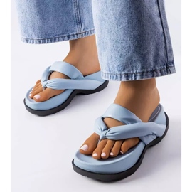 PA1 Blå platåsandaler från Lachapelle 1