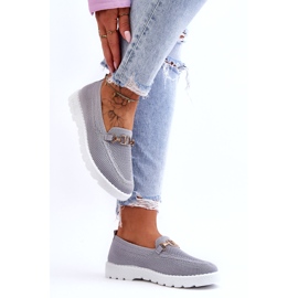 PM1 Slip-On Utsmyckade Sneakers för kvinnor Grå Alena 2