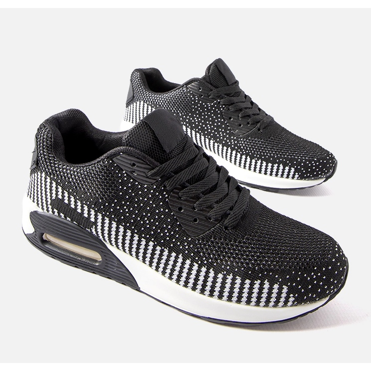 Inna Svarta och vita Alvin sneakers för män 2