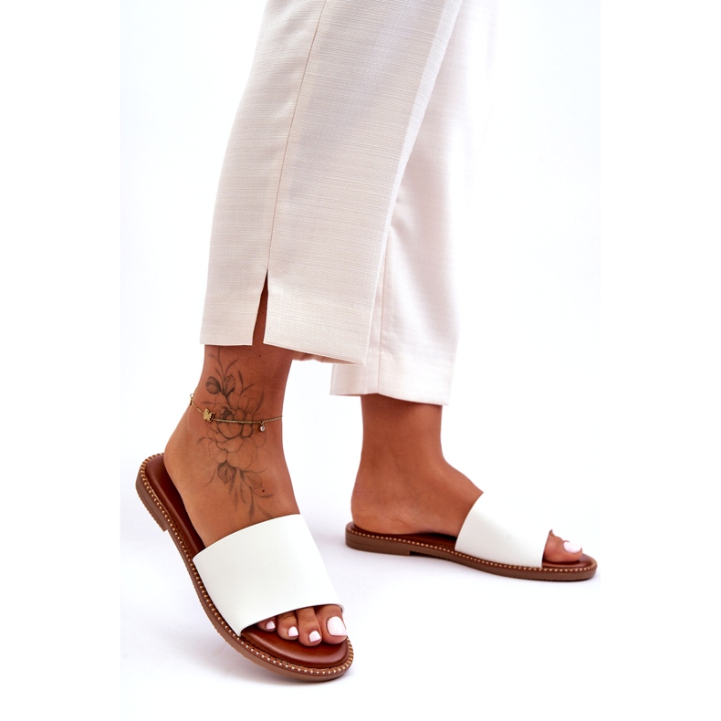 Klassiska damsandaler Vit Aphrodite 5