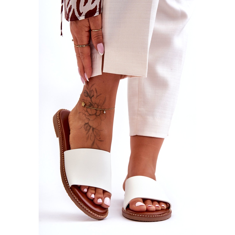 Klassiska damsandaler Vit Aphrodite 6