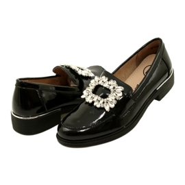 Lackläderherrar med dekor Filippo DP4787/23 BK svart 3