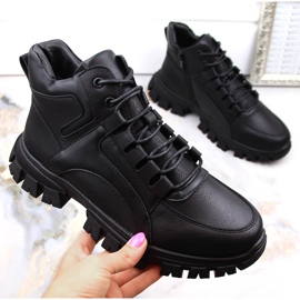 Isolerade svarta plattformsstövlar för kvinnor från Sergio Leone BT750 1