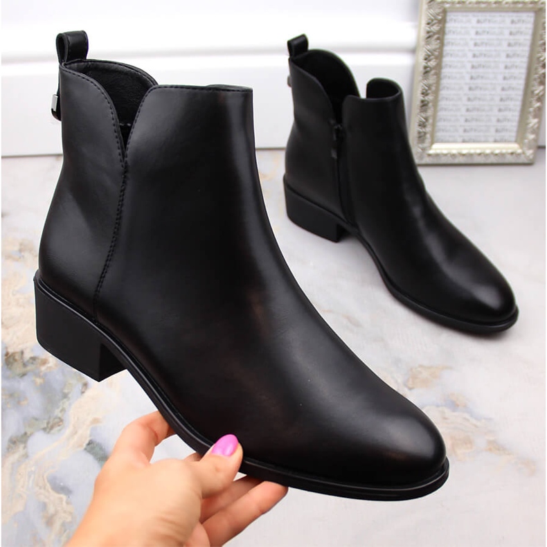 Isolerade Chelsea-stövlar för kvinnor, svarta, Sergio Leone BT606 1