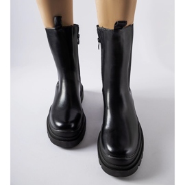 Svarta massiva Delebio ankelboots 1