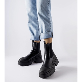 Svarta massiva Wexford slip-on ankelboots 1