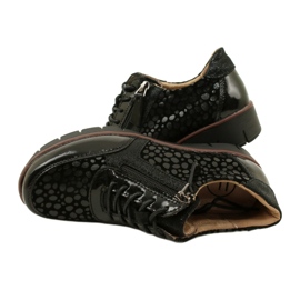 Filippo DP4912/23 BK lädersneakers, svarta 4